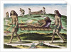 Hermaphrodites Transporting the Injured by Th. after Le Moyne J.(de Morgues) (1533-88) Bry