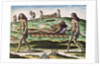 Hermaphrodites Transporting the Injured by Th. after Le Moyne J.(de Morgues) (1533-88) Bry