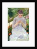 Young Woman Sewing in the garden, c.1880-82 by Mary Stevenson Cassatt