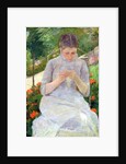Young Woman Sewing in the garden, c.1880-82 by Mary Stevenson Cassatt