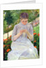 Young Woman Sewing in the garden, c.1880-82 by Mary Stevenson Cassatt