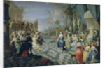 A Ball on the Terrace of a Palace by Hieronymus Janssens