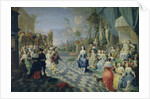 A Ball on the Terrace of a Palace by Hieronymus Janssens