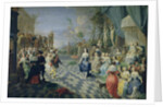 A Ball on the Terrace of a Palace by Hieronymus Janssens