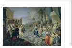 A Ball on the Terrace of a Palace by Hieronymus Janssens