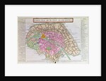 Map of Paris, June 1800 by French School