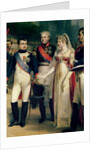 Napoleon Bonaparte Receiving Queen Louisa of Prussia at Tilsit, 6th July 1807, 1837 by Nicolas Louis Francois Gosse