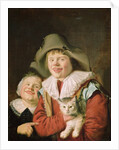 Children Playing with a Cat by Jan Miense Molenaer