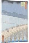 Sudden Shower on Ohashi Bridge at Ataka by Utagawa Hiroshige