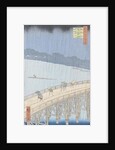 Sudden Shower on Ohashi Bridge at Ataka by Utagawa Hiroshige
