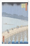 Sudden Shower on Ohashi Bridge at Ataka by Utagawa Hiroshige