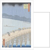 Sudden Shower on Ohashi Bridge at Ataka by Utagawa Hiroshige