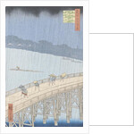 Sudden Shower on Ohashi Bridge at Ataka by Utagawa Hiroshige