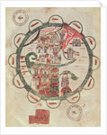Ms 782 f.374v World map with Jerusalem in the centre by French School