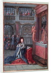 Frontispiece of the 'Hours of Louis XIV' depicting Louis XIV at Prayer by French School