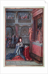 Frontispiece of the 'Hours of Louis XIV' depicting Louis XIV at Prayer by French School