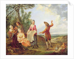 The Rustic Dance by Francois Louis Joseph Watteau