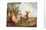 The Rustic Dance by Francois Louis Joseph Watteau