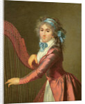 Portrait of a Young Harpist by Adele Romany