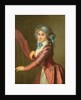 Portrait of a Young Harpist by Adele Romany