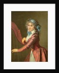 Portrait of a Young Harpist by Adele Romany