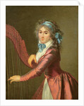 Portrait of a Young Harpist by Adele Romany