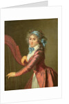Portrait of a Young Harpist by Adele Romany