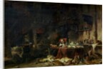 Interior of an Alchemist's Study by Louis Eugene Gabriel Isabey