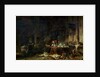 Interior of an Alchemist's Study by Louis Eugene Gabriel Isabey