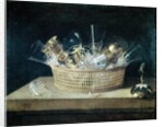 Still Life with a Basket of Glasses, 1644 by Sebastian Stoskopff
