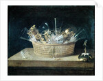 Still Life with a Basket of Glasses, 1644 by Sebastian Stoskopff