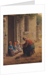 Feeding the Young, 1850 by Jean-Francois Millet