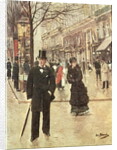 On the Boulevard, c.1880 by Jean Beraud