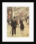 On the Boulevard, c.1880 by Jean Beraud