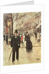 On the Boulevard, c.1880 by Jean Beraud