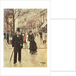 On the Boulevard, c.1880 by Jean Beraud