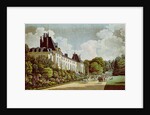 View of the Chateau de la Malmaison next to the park by Auguste Simon Garneray