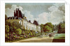 View of the Chateau de la Malmaison next to the park by Auguste Simon Garneray