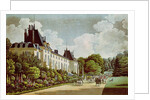 View of the Chateau de la Malmaison next to the park by Auguste Simon Garneray