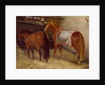 Horses in the Stables by Theodore Gericault