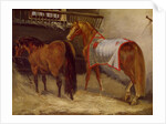 Horses in the Stables by Theodore Gericault