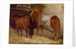 Horses in the Stables by Theodore Gericault