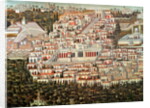 View of the city of Damascus by Syrian School