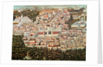 View of the city of Damascus by Syrian School