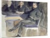 Study for a Portrait of Stephane Mallarme and his Friends from 'La Revue Independante', 1889 by Jacques-Emile Blanche
