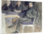 Study for a Portrait of Stephane Mallarme and his Friends from 'La Revue Independante', 1889 by Jacques-Emile Blanche