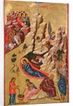 Icon depicting the Nativity by Greek School