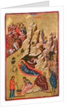 Icon depicting the Nativity by Greek School