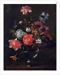 Flowers in a Glass Vase by Nicolas Baudesson