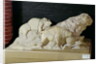 Copy of a sculpture of bisons, from Le Tuc-d'Audoubert, Magdalenian by School French